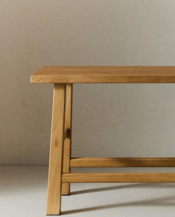 BANCO DE MADERA OLMO - Butacas, banquetas y puffs, Uruguay | Zara Home