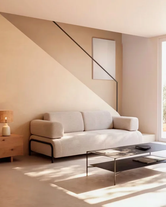 Sofá Compo 3 plazas beige grisáceo 232 cm en Beige - Sillones y sofás, Uruguay | Kavehome, vista 2