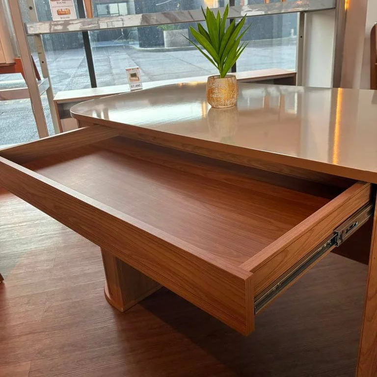 Escritorio Munich Curvo Mesa de Oficina C/1 Cajon 135cm 100% MDF - Escritorios, Uruguay | Balton, vista 5