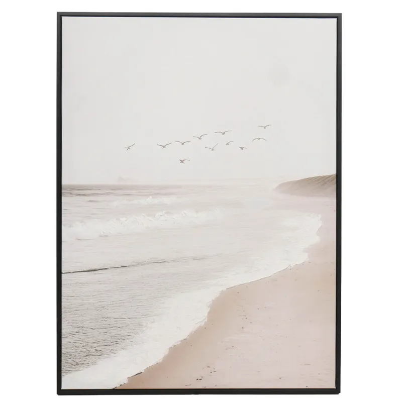 Cuadro Bay I, 60x80, N Natural/beige Papel F1h252822 en Madera natural - Decoración de pared, Uruguay | Divino