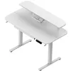 Escritorio Regulable Metal-y-mdf Blanco Aileron en Blanco - Escritorios y sillas de escritorio, Uruguay | Divino, vista 3 de 4