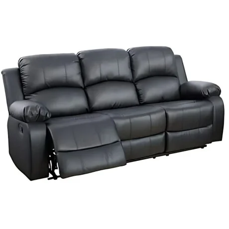 Sillon Reclinable 3 Cuerpos en Negro - Sillones y sofás, Uruguay | La Cueva Muebles, vista 9