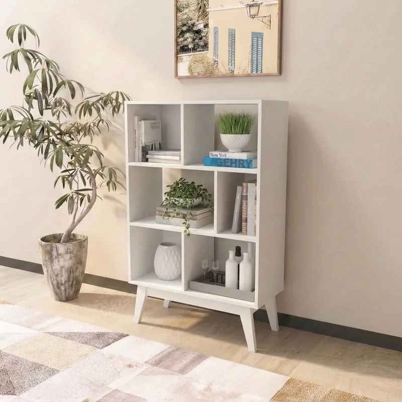 Producto: Biblioteca Moderna baja 251 de AMARELO en Blanco - Bibliotecas, Uruguay | Amarelo