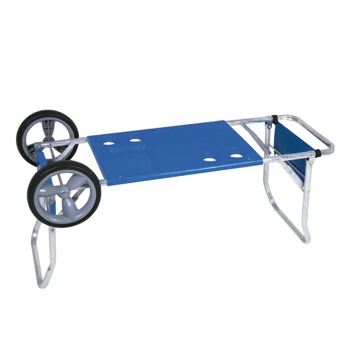 Carro Mesa Playa Aluminio Azul Mor en Azul - Muebles para el exterior, Uruguay | Divino, vista 2