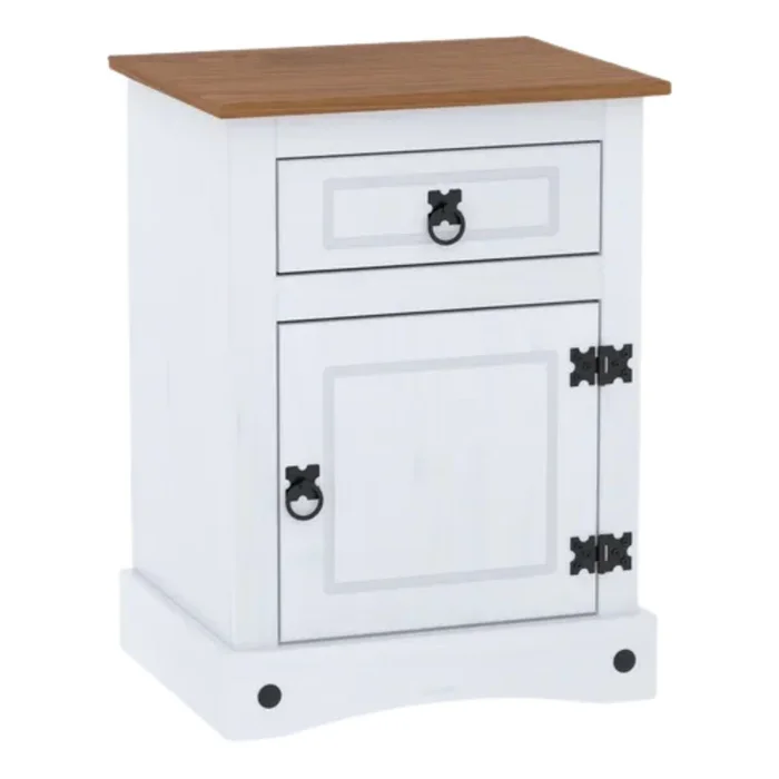 Promo 2 Mesa De Luz Linea Naturale - BLANCO en Blanco - Mesas de luz, Uruguay | La Cueva Muebles, vista 5