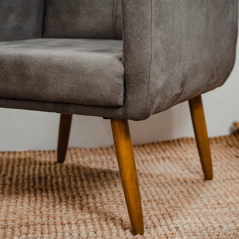 Kit 2 Poltrona + Puff Havana Gris en Beige - Sillones y sofás, Uruguay | Ecowood, vista 3