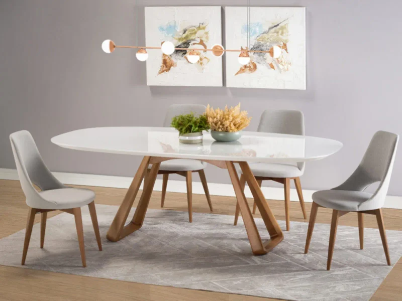 Mesa Zoe en Madera natural - Mesas de comedor, Uruguay | Arquetipo, vista 8