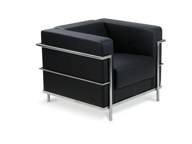 Poltrona le corbusier en Negro - Butacas, banquetas y puffs, Uruguay | New York Home