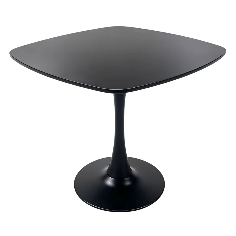 Mesa De Comedor Mdf Negro Tulip Cuadrada en Negro - Mesas de comedor, Uruguay | Divino, vista 3
