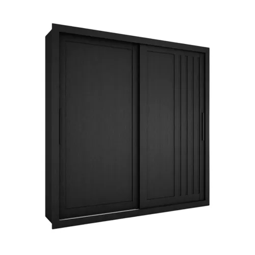 Ropero 2 Puertas - Trianon - Negro en Negro - Roperos y placares, Uruguay | Rústico Hogar