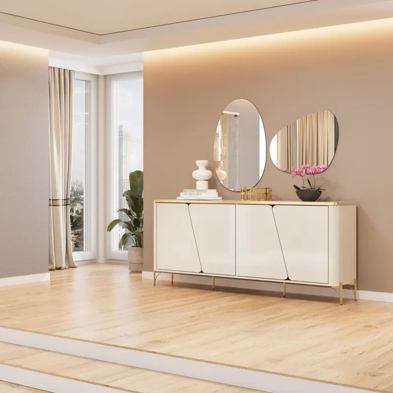 Buffet Liara - Moderna Hogar en Beige - Muebles para TV, Uruguay | Moderna Hogar