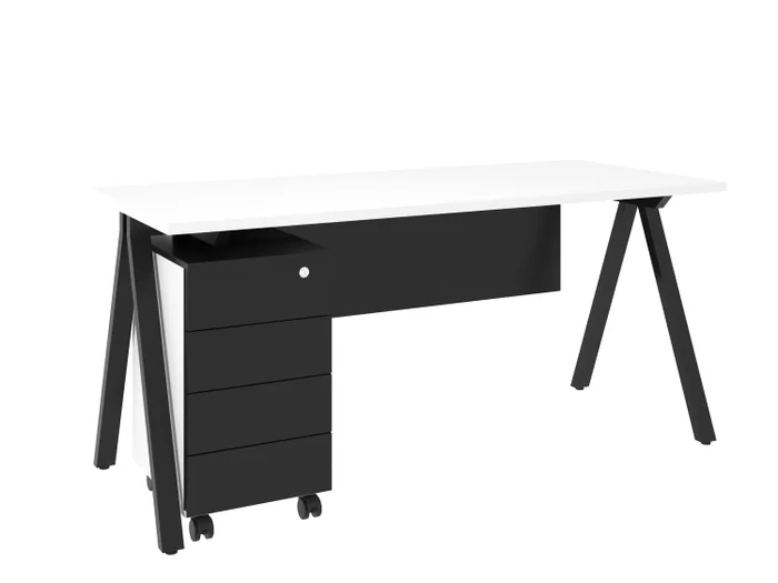 Escritorio & cajonera |  25787 en Negro - Escritorios, Uruguay | World Vigo