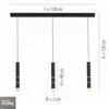 Colgante led rotativo tubular triple 7 posiciones de luz 3000K 30W en Negro - Lámparas colgantes, Uruguay | Iluminica, vista 4 de 5