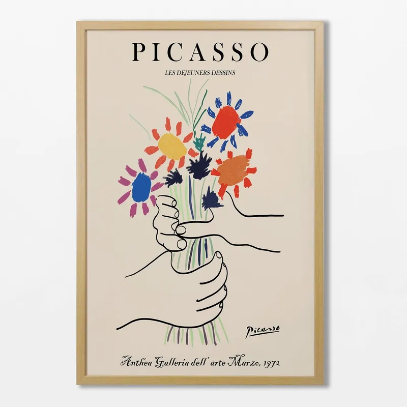 Picasso - El Ramo en Multicolor - Láminas, Uruguay | La Cuadrería