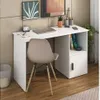 Escritorio 1 Estante y 1 Puerta Nogal - Escritorios y sillas de escritorio, Uruguay | Que Sal Muebleria, vista 4 de 10