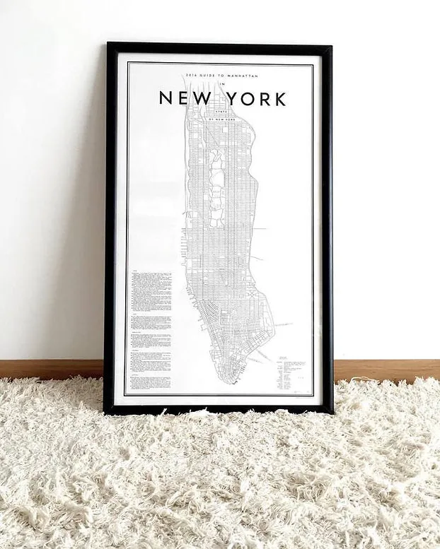 Mapa NYC - Decoración, Uruguay | Martinika Deco