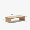Mesa de centro Oaq de chapa de roble con acabado natural - 140 x 75 cm en Madera natural - Mesas de living, Uruguay | Kavehome, vista 8 de 8