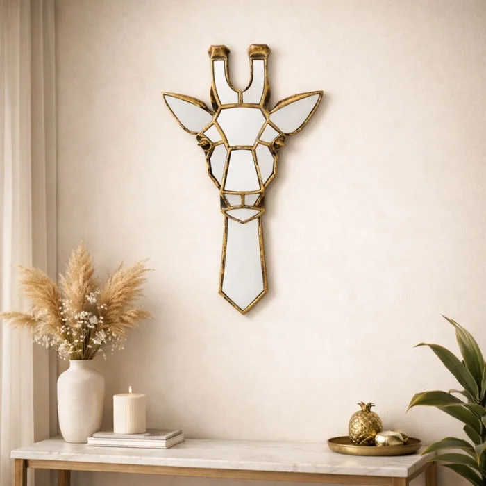 ESPEJO GIRAFFE Bronce  en Dorado - Decoración, Uruguay | Viasono