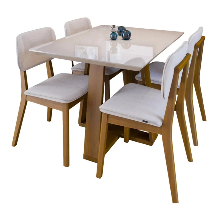 Mesa de Comedor Wood - Rectangular - Línea Nevada en Gris - Mesas de comedor, Uruguay | Ecowood, vista 8