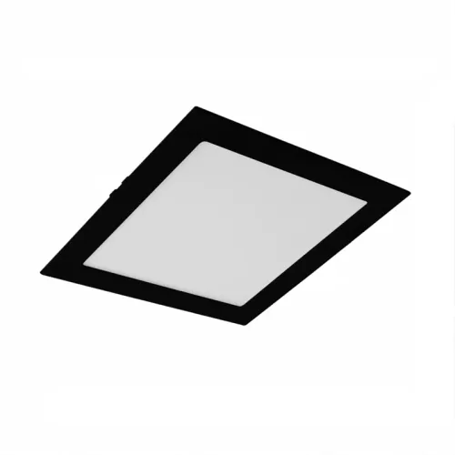 Panel LED Cuadrado de Empotrar 18W Negro Luz Cálida en Negro - Lámparas colgantes, Uruguay | Serlux