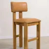 Banqueta en madera teca y cuero - Butacas, banquetas y puffs, Uruguay | Entrecasa, vista 1 de 4