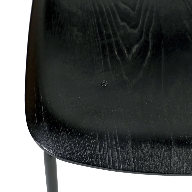 Silla De Comedor Madera-y-metal Negro O´conor Ii en Negro - Sillas, Uruguay | Divino, vista 3