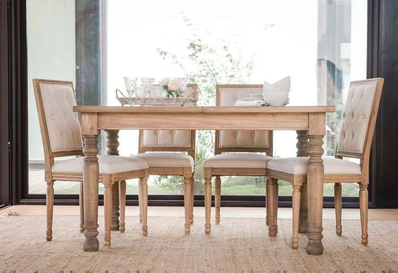 MESA COMEDOR DE CEDRO EMMA - EXTENSIBLE en Madera natural - Mesas de comedor, Uruguay | La Iberica, vista 13