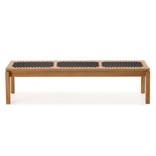 BANCO TRACO CUERDA NEGRA 180x37x43CM JATOBA - Muebles para el exterior, Uruguay | Vinibel