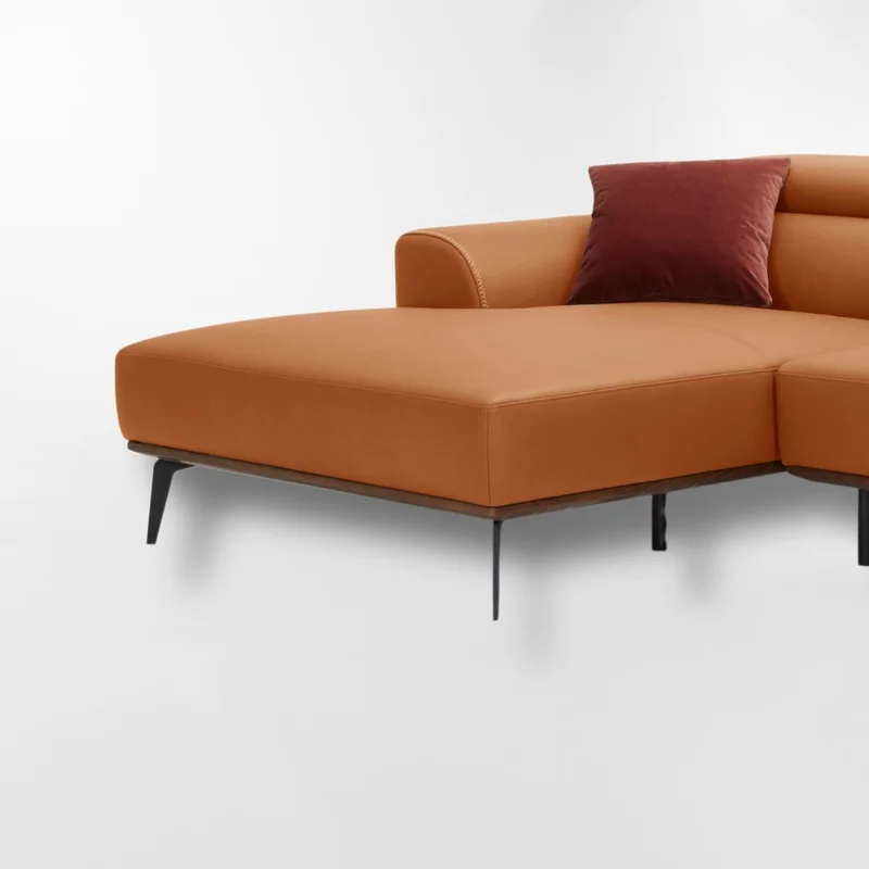 Sofá DUNA CUERO Marrón IZQUIERDO en Marrón - Sillones y sofás, Uruguay | Viasono, vista 3