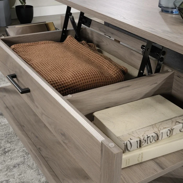 Mesa Ratona Articulada - Sauder - Linea Summit Station en Madera natural - Mesas de living, Uruguay | Ecowood, vista 3