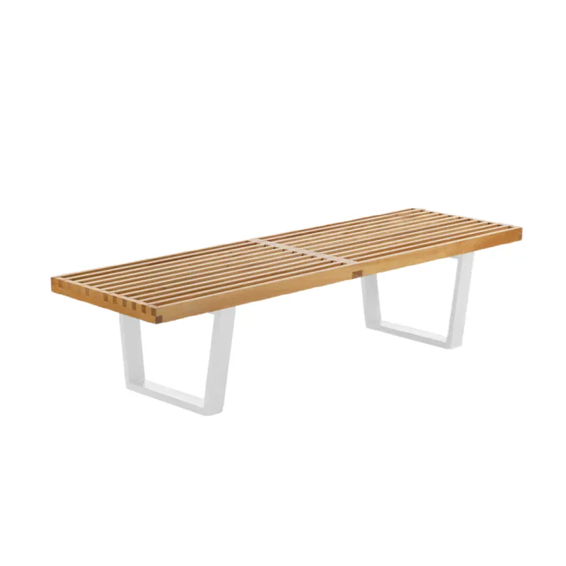 Mesa baja Nelson Bench - White en Blanco - Mesas de living, Uruguay | Samic
