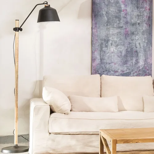 Lámpara de pie Banu en Negro - Decoración, Uruguay | Satec