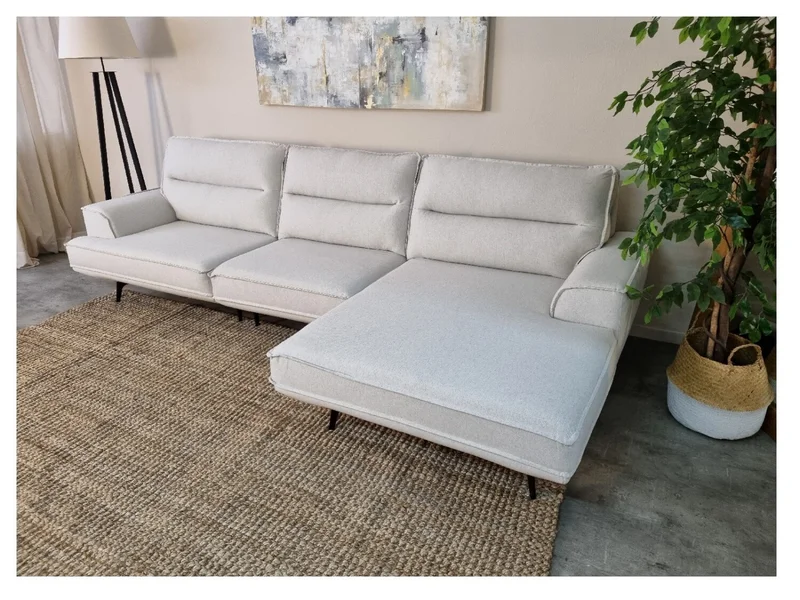 Sofá con Chaise MARIUS Beige en Beige - Sillones y sofás, Uruguay | Finkel, vista 3