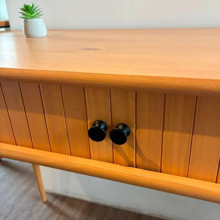 Escritorio Jani con Rolltop - Madera Maciza en Madera natural - Escritorios, Uruguay | Balton, vista 5