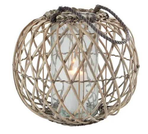 Farol LAPPSANGER Ø38x32cm natural en Madera natural - Muebles para el exterior, Uruguay | JYSK
