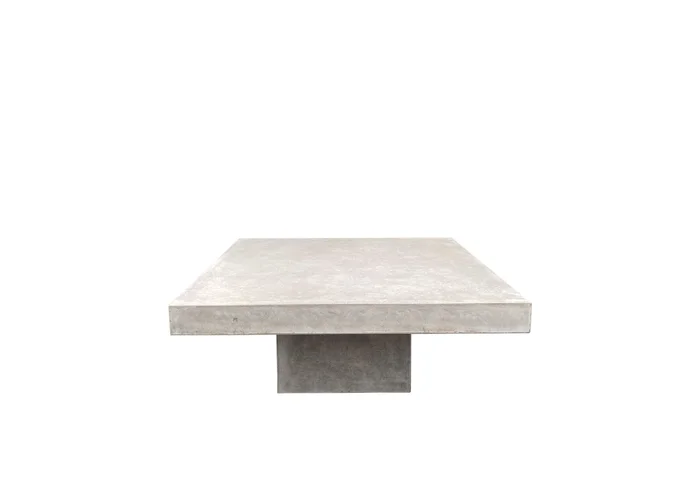 MESA LIVING CUADRADA CEMENTO 110X43 WEATHERED CREAM en Gris - Muebles para el exterior, Uruguay | Más Infinito Casa