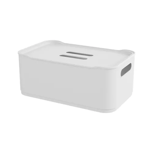 CAJA PVC CON TAPA en Blanco - Canastos, Uruguay | Scaparate