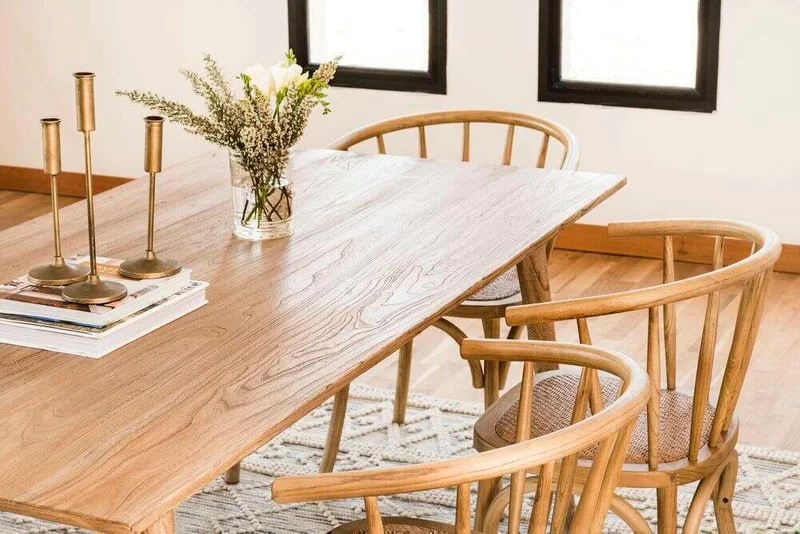 MESA COMEDOR NORDICA - OLMO NATURAL - 1.80 X 0.90 MTS en Madera natural - Mesas de comedor, Uruguay | La Iberica, vista 10