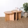 JUEGO DE MESA RATONA OSAS en Madera natural - Mesas de living, Uruguay | Fundamento Muebles, vista 1 de 4