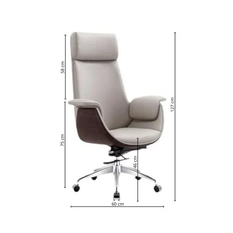 Silla de oficina Omega en Gris - Sillas de escritorio, Uruguay | La Cueva Muebles, vista 12
