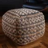 Puff almohadón de piso tejido de yute 40cm - Butacas, banquetas y puffs, Uruguay | Buho Store, vista 1 de 7