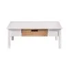 Mesa De Centro Ibiza 1 Cajon Combinada 100% Madera en Blanco - Butacas, banquetas y puffs, Uruguay | Soy Hogar, vista 2