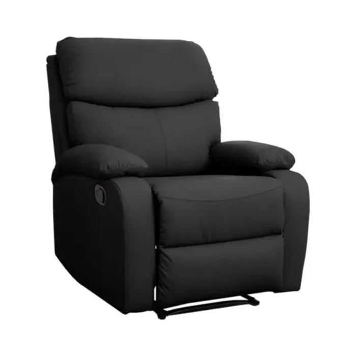 Sillón Reclinable 1 Cuerpo Negro en Negro - Sillones y sofás, Uruguay | La Cueva Muebles, vista 2