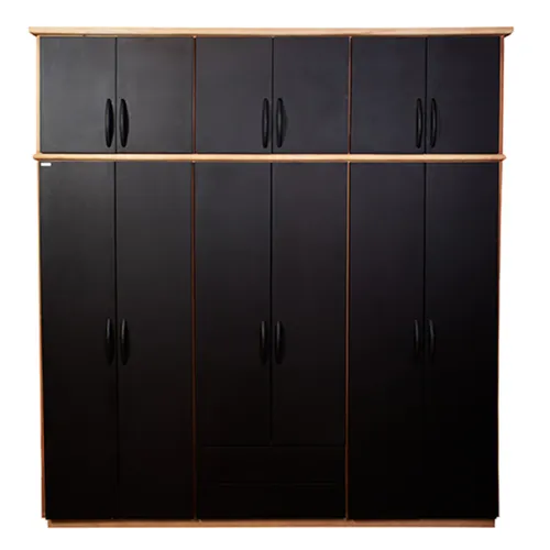 Placard 2,10 - 12 puertas — Serra Amoblamientos en Negro - Roperos y placares, Uruguay | Serra Amoblamientos