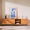 Lámpara de mesa Shiva de metal con acabado pintado azul y blanco en Azul - Lámparas de mesa, Uruguay | Kavehome, vista 4 de 7