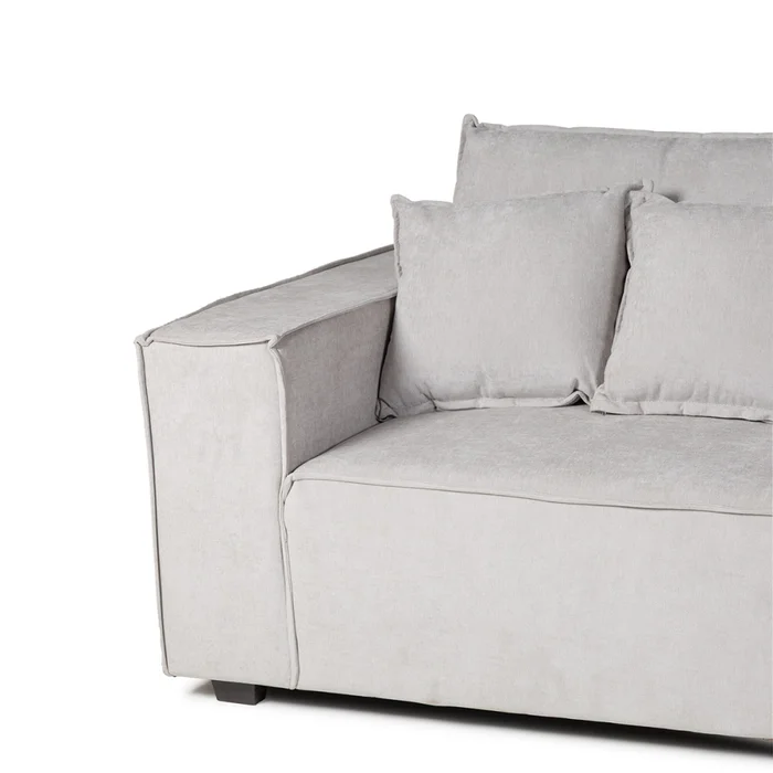 Sofá Modular Maia (4 módulos) - Tela Microfibra - 12073 (Greige) en Beige - Sillones y sofás, Uruguay | Nyr, vista 5