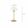 Luminaria De Mesa Mushroom Opal Bronce en Amarillo - Lámparas de mesa, Uruguay | Serlux, vista 7 de 7
