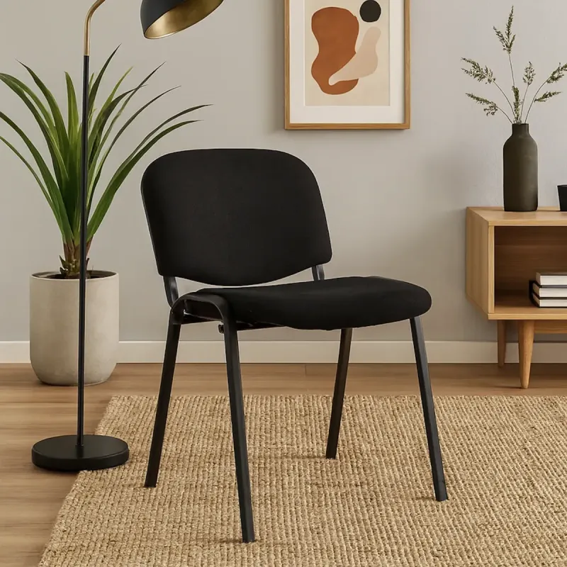 Silla de Oficina Fija Apilable Tapizada - Work - Escritorios y sillas de escritorio, Uruguay | Delta Center