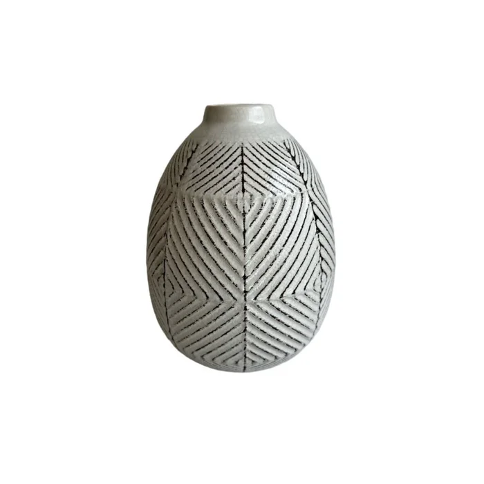 FLORERO SQUARE 16.5X16.5X21CM BLANCO en Blanco - Jarrones, Uruguay | Decohogar