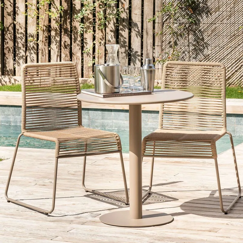 MESA GRAFITO ALTURA 75 CMS - EXTERIOR en Gris - Mesas de comedor, Uruguay | La Iberica